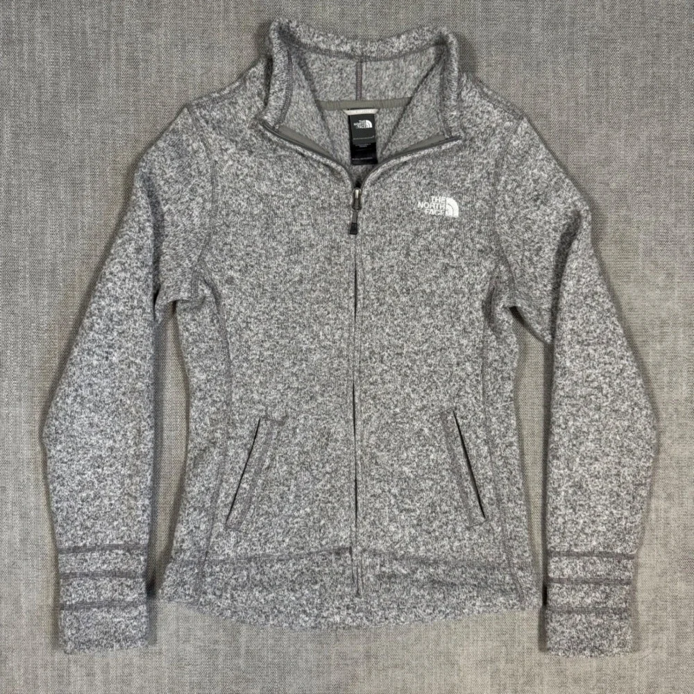 The North Face XS Fleece Jacket Gray Full‎ Zip High Loft Cozy